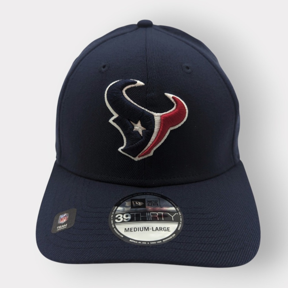 New Era 39THIRTY Houston Texans Team Classic Hat Navy Blue M/L